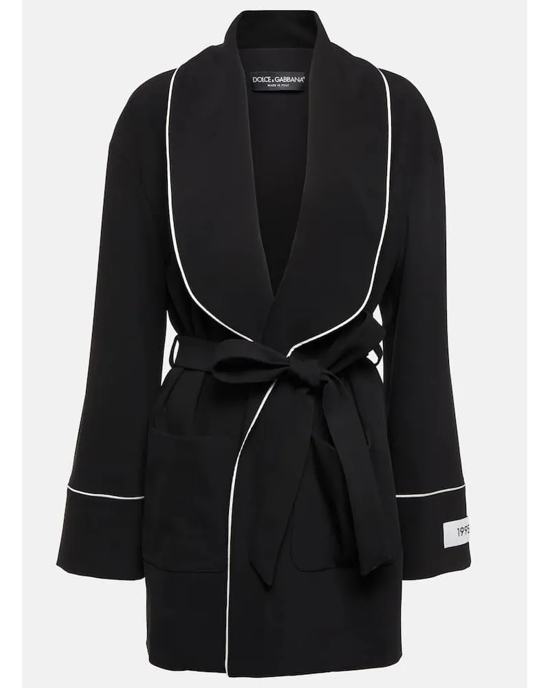 Dolce & Gabbana X Kim Jacke aus einem Wollgemisch Schwarz