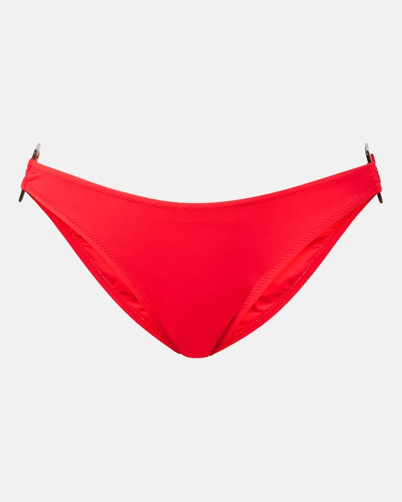 Melissa Odabash Verziertes Bikini-Höschen Paris Rot