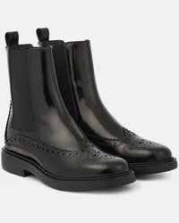 TOD'S Chelsea Boots aus Lackleder Schwarz