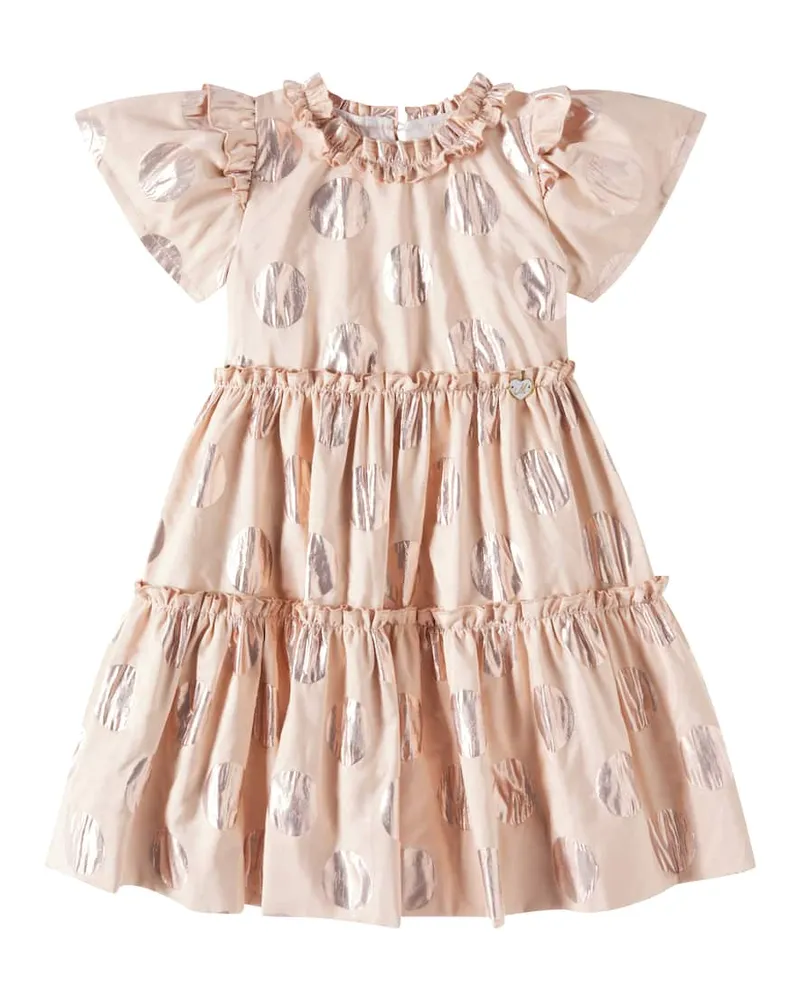 Monnalisa Kleid aus Taft Pink
