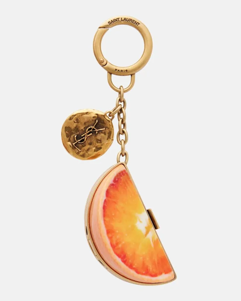 Saint Laurent Schlüsselanhänger Cassandre Orange