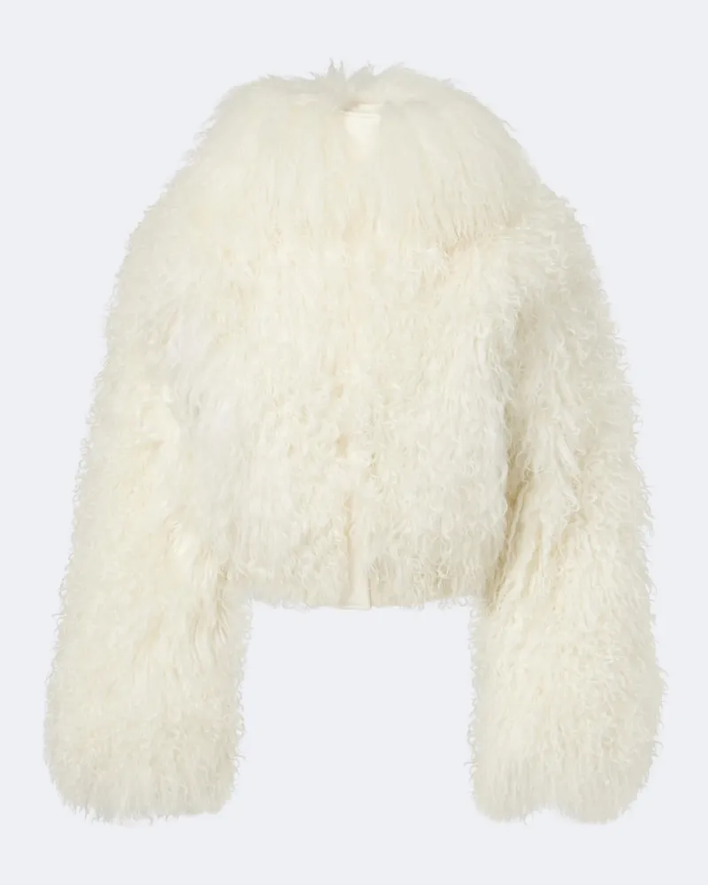 CORDOVA Jacke Nozawa aus Shearling Weiß