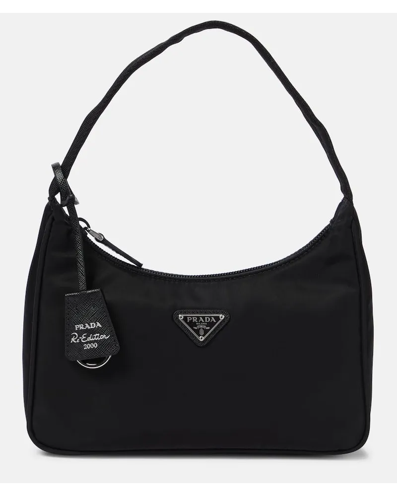 Prada Schultertasche Prada Re-Edition 2000 aus Re-Nylon Schwarz