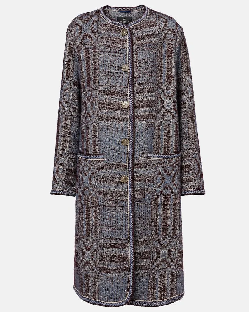 Etro Mantel aus einem Baumwollgemisch Multicolor