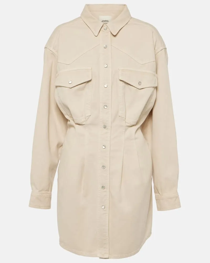Isabel Marant Hemdblusenkleid Liliko aus Twill Neutral