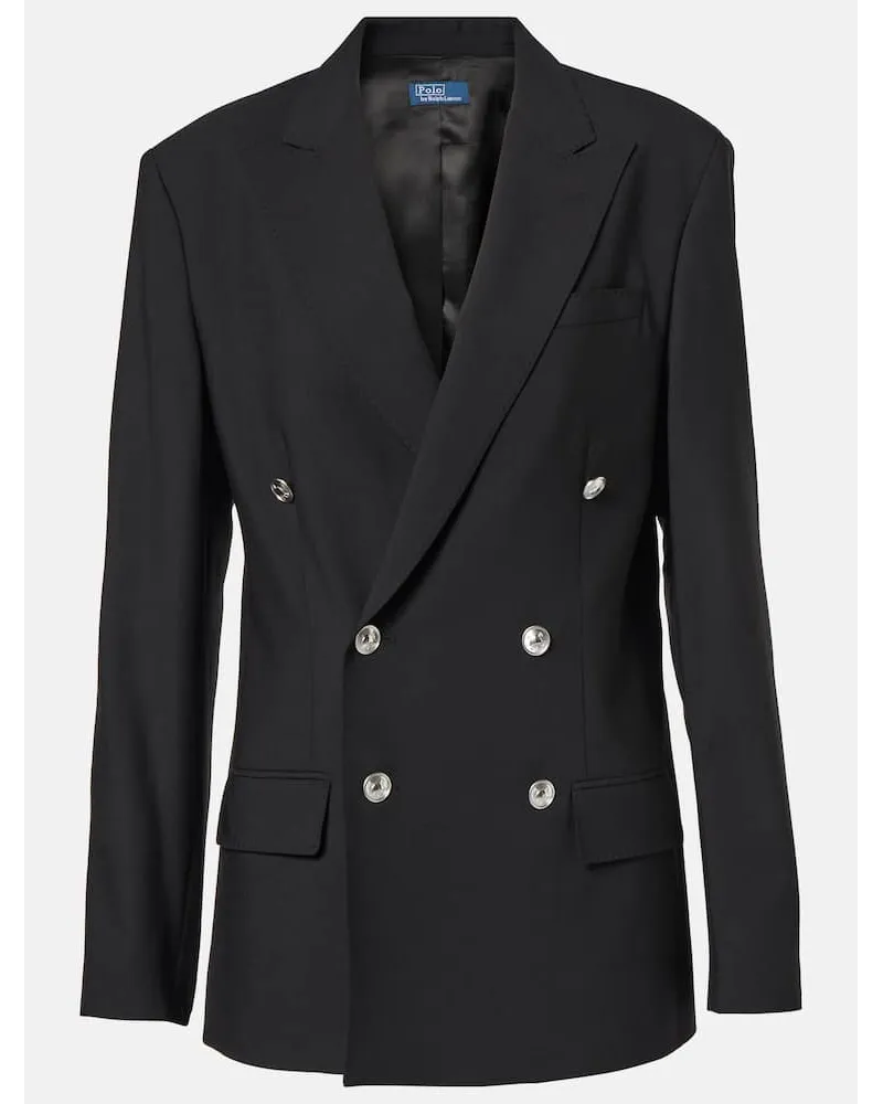 Ralph Lauren Blazer aus einem Wollgemisch Schwarz