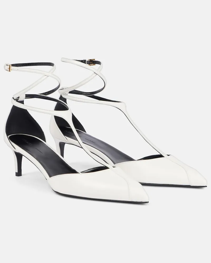 KHAITE Pumps Mia aus Leder Weiß