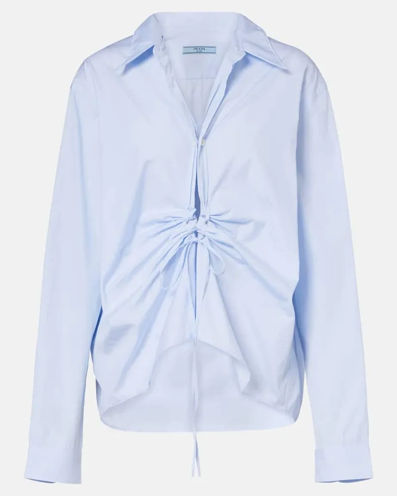 Prada Hemd aus Baumwolle Blau