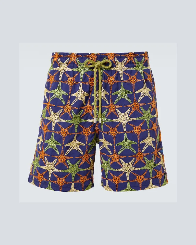 Vilebrequin Bestickte Badeshorts Multicolor
