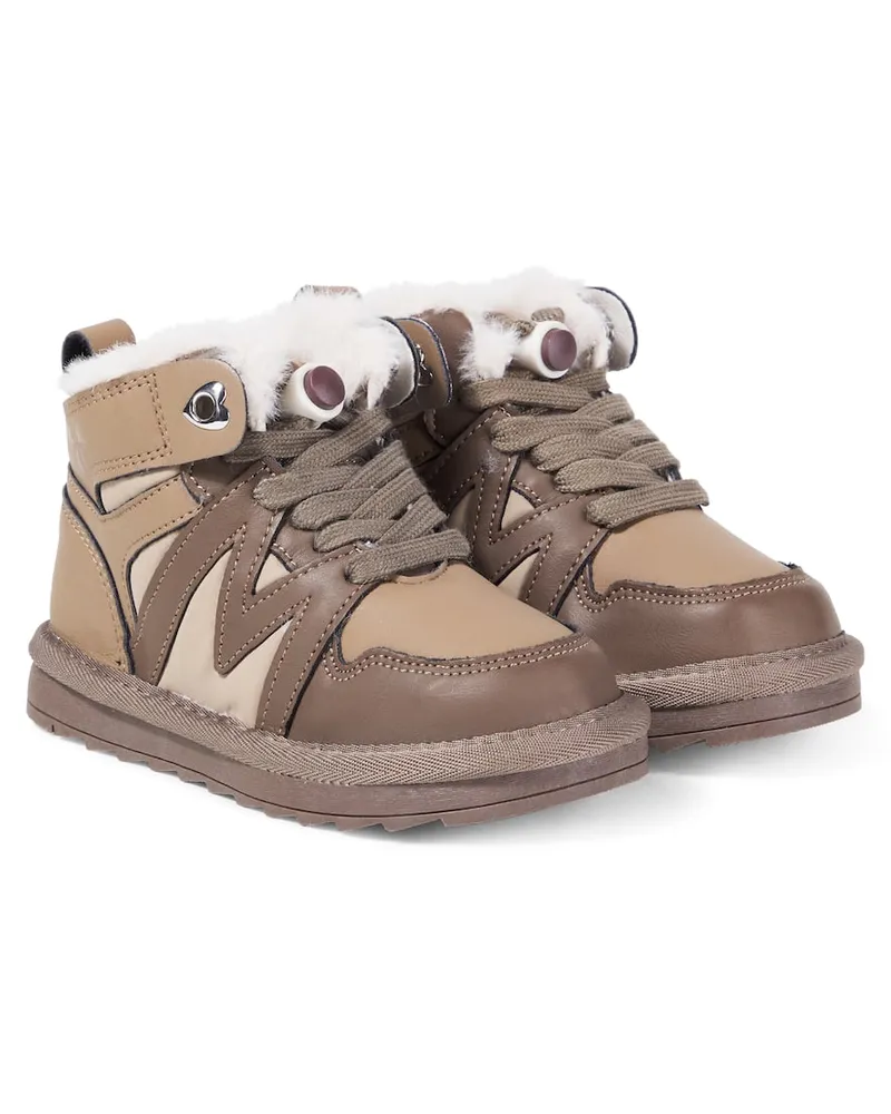 Monnalisa Stiefel aus Leder Braun