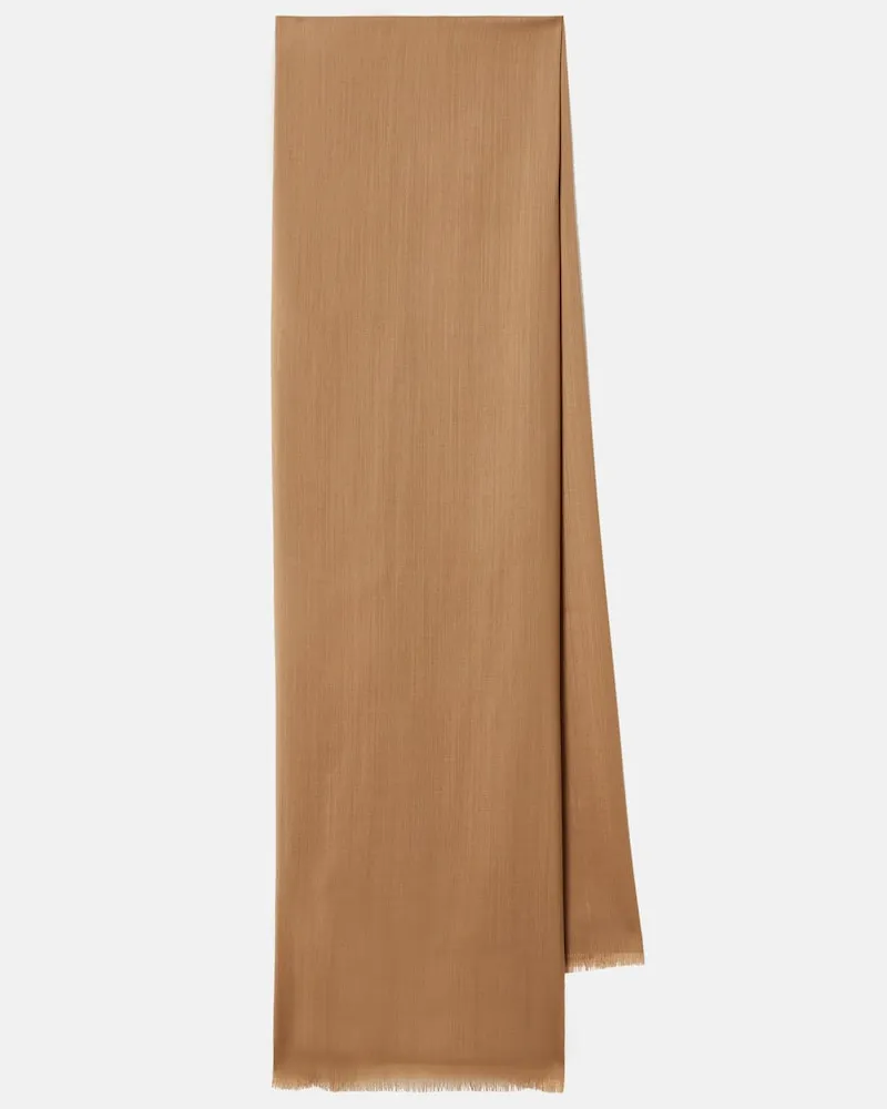 Totême Schal aus Schurwolle Beige