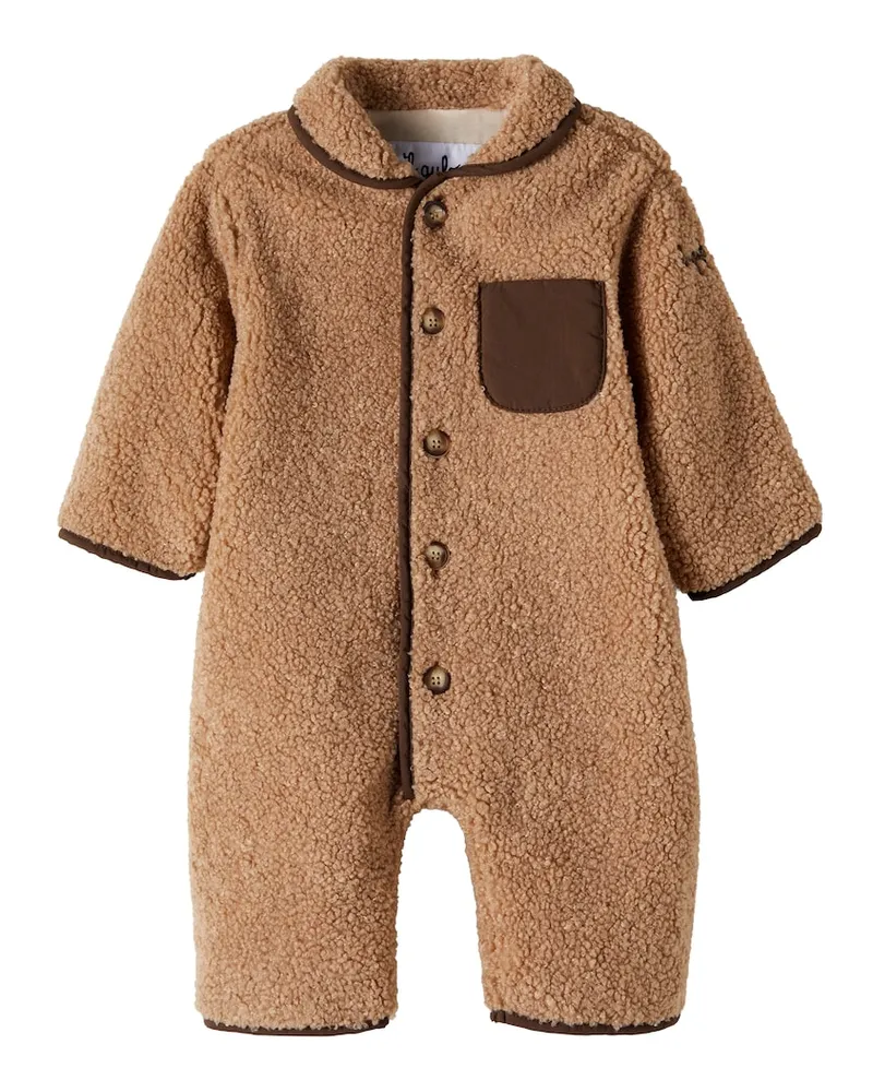 Il Gufo Baby Spieler aus Teddyfleece Beige