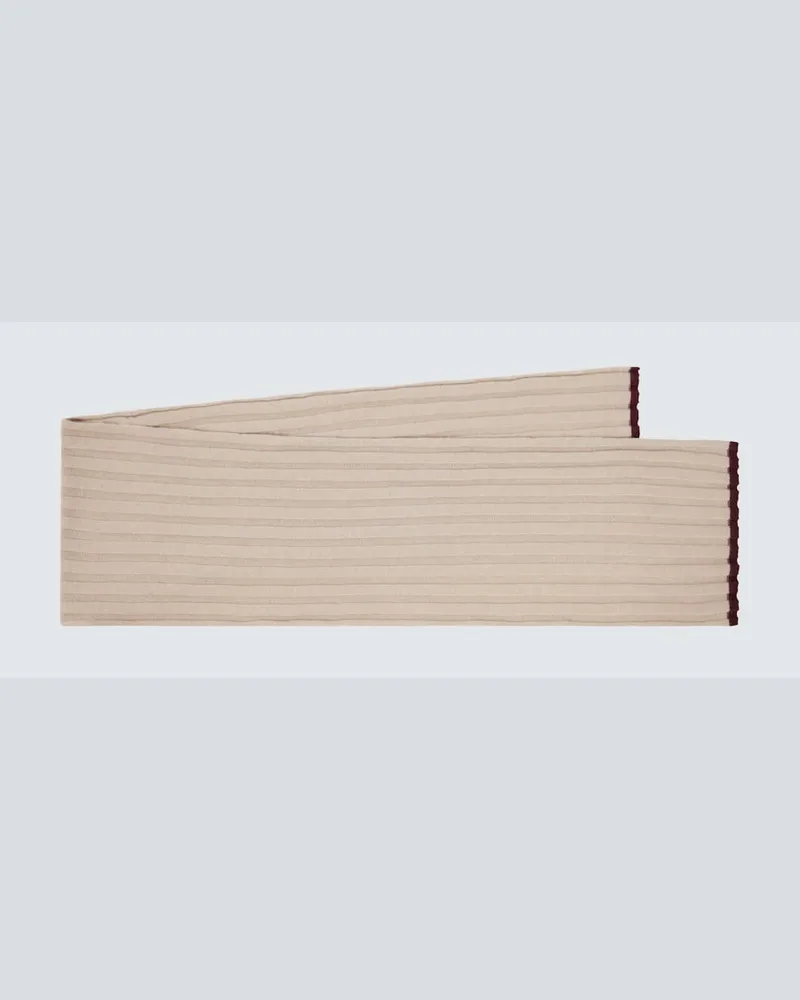 Brunello Cucinelli Schal aus Kaschmir Beige