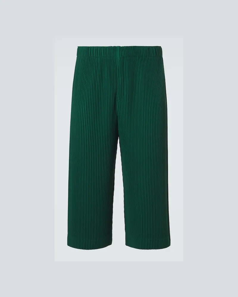 Issey Miyake Homme Plissé Issey Miyake Bundfaltenfarben: May Hose mit Falten-Design Grün