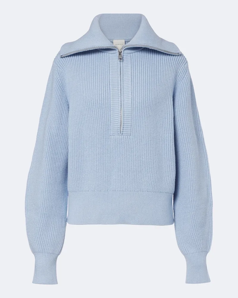 Varley Pullover Maura aus Rippstrick Blau