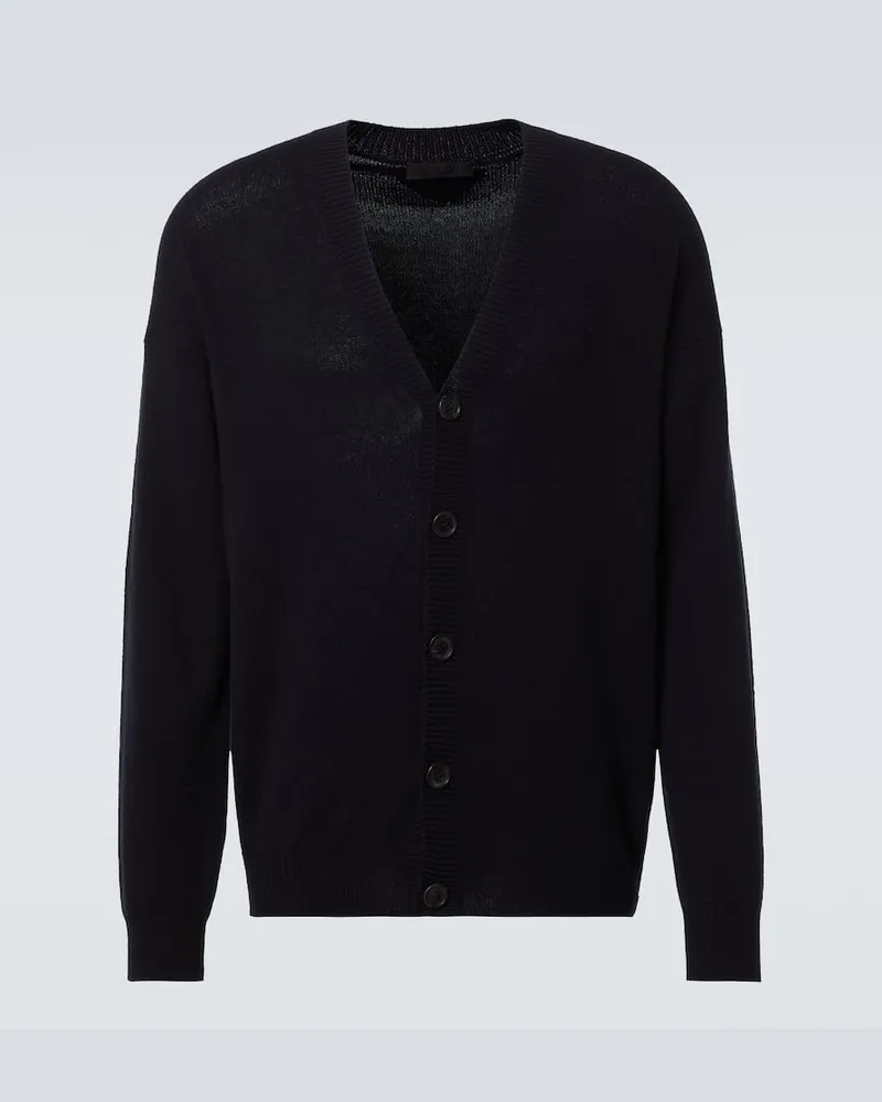 Prada Cardigan aus Kaschmir Blau