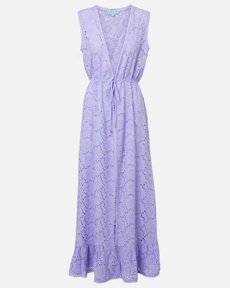 Melissa Odabash Maxikleid Tessa aus Baumwolle Violett