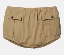 Shorts aus Baumwollpopeline