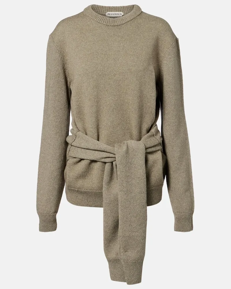 J.W.Anderson Pullover aus Wolle und Baumwolle Grün