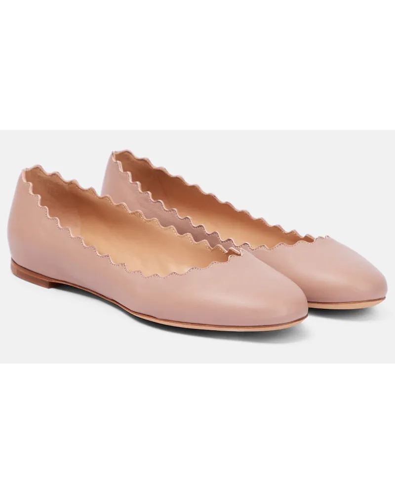 Chloé Chloe Ballerinas Lauren aus Leder Beige