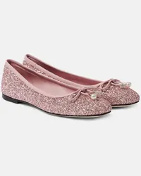 Jimmy Choo Ballerinas Elme mit Glitter Pink