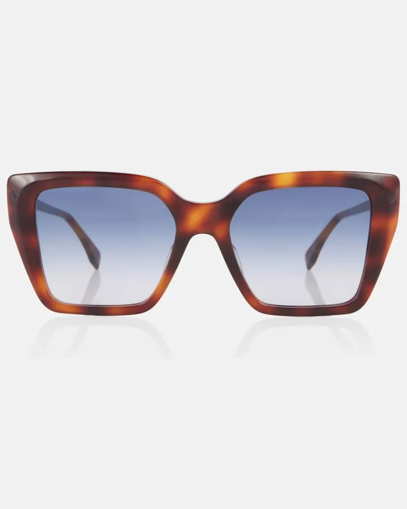 Fendi Cat-Eye-Sonnenbrille FF Diamonds Braun