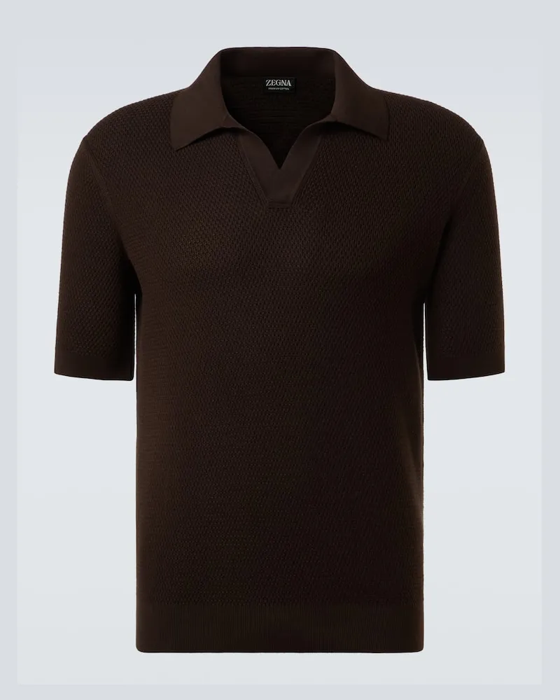 Ermenegildo Zegna Polohemd aus Baumwolle Braun