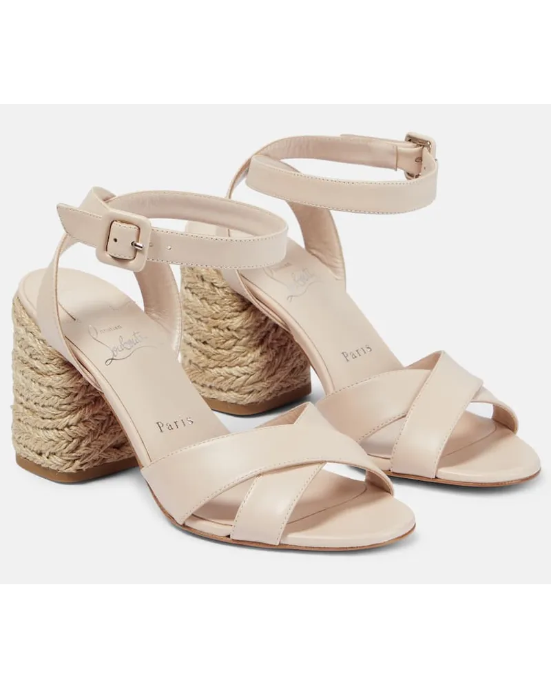 Christian Louboutin Sandalen Mariza 85 aus Leder Pink