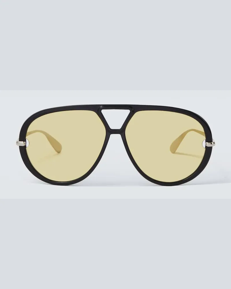 Bottega Veneta Aviator-Sonnenbrille Classic Schwarz