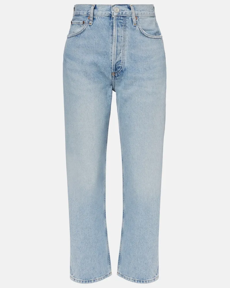 AGOLDE Mid-Rise Straight Jeans 90’s Blau