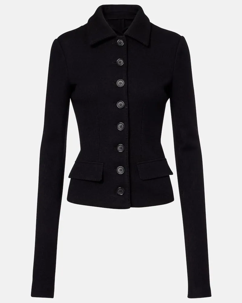 Dolce & Gabbana Jacke aus Schurwolle Schwarz
