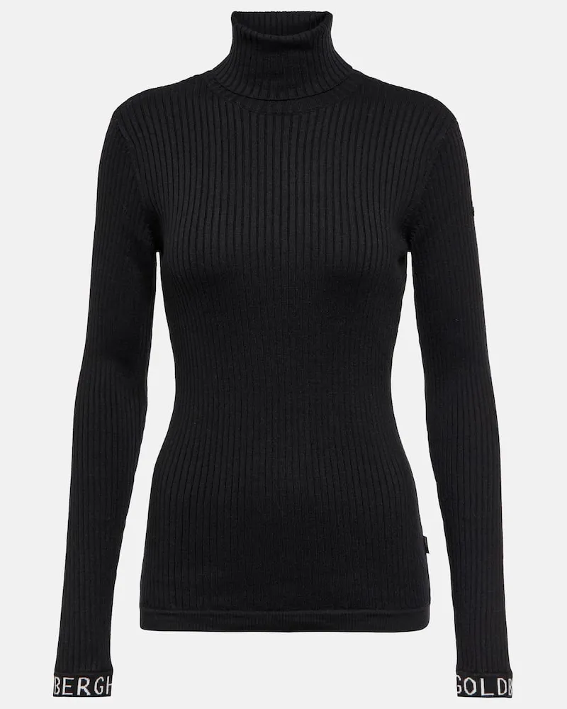 GOLDBERGH Skipullover Mira aus Rippstrick Schwarz