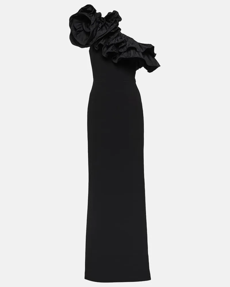 Rebecca Vallance One-Shoulder-Robe Chloe Schwarz