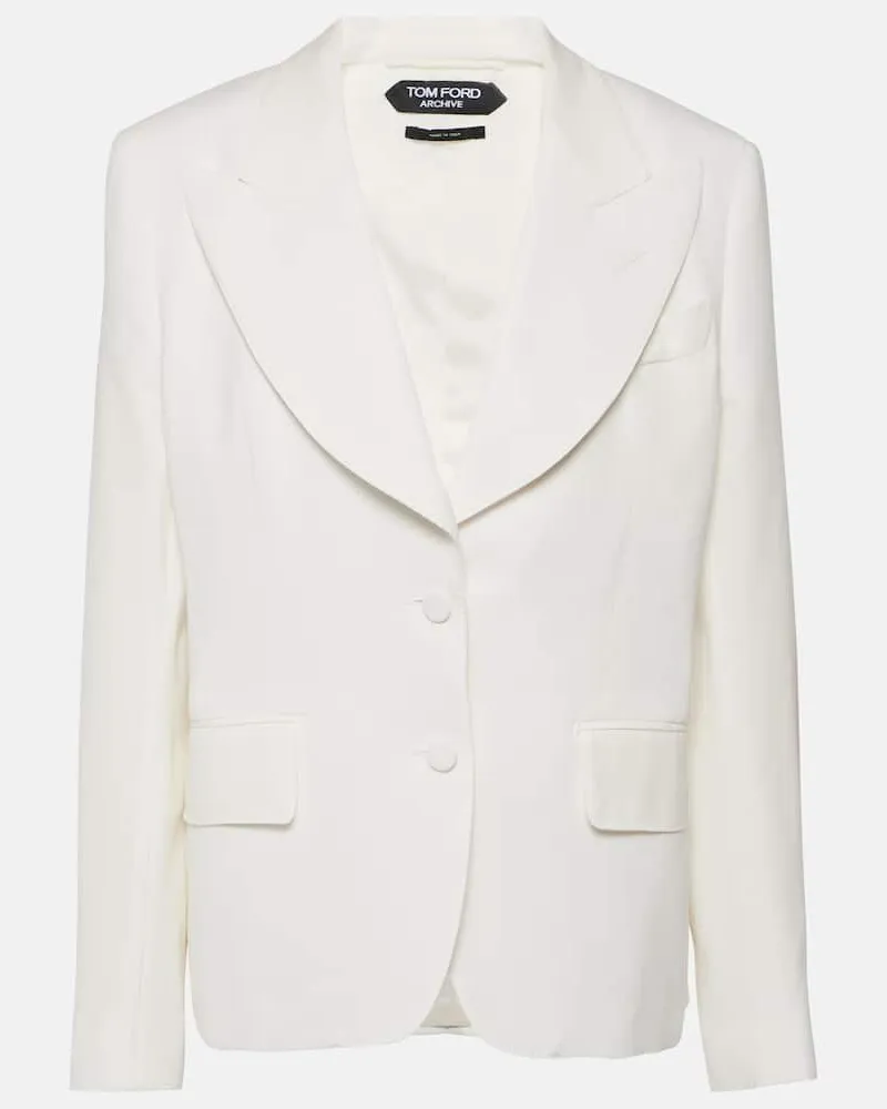 Tom Ford Blazer aus Seide Weiß