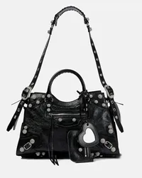 Balenciaga Schultertasche Neo Cagole City Schwarz