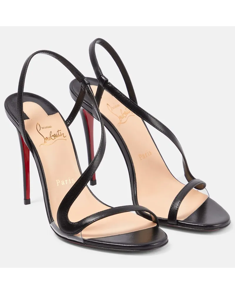 Christian Louboutin Sandalen Rosalie aus Leder Schwarz
