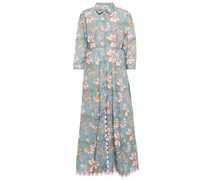 Bedrucktes Maxikleid aus Baumwolle