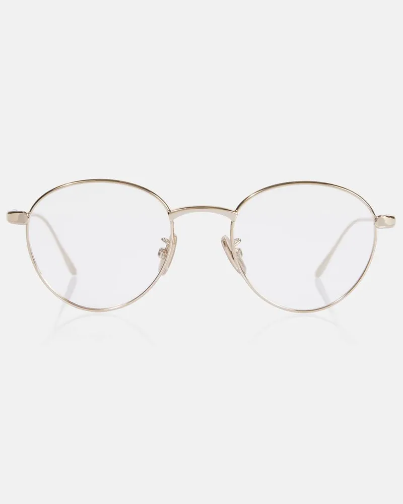 Loewe Runde Brille Gold