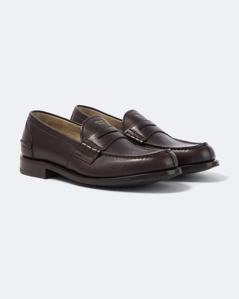 Prada Loafers aus Leder Braun