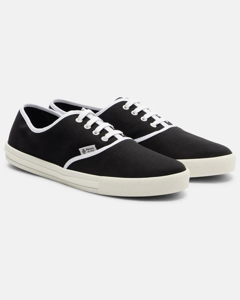 Prada Sneakers aus Canvas Schwarz