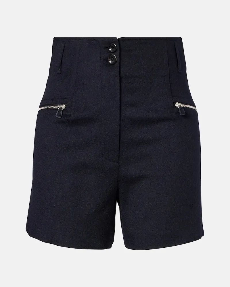 Max Mara Shorts Lola aus Kamelhaar Blau