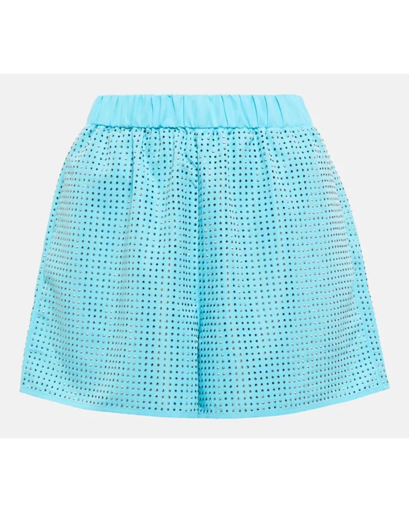 Self-Portrait Verzierte Shorts Blau