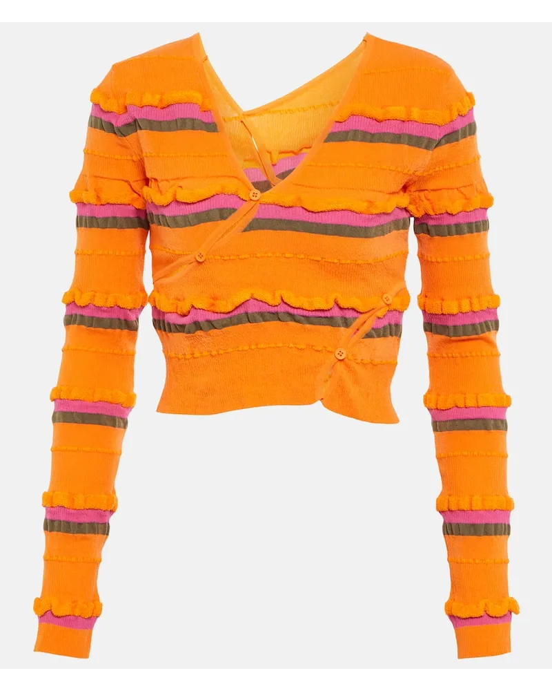 Jacquemus Cardigan Le Cardigan Tordu Orange