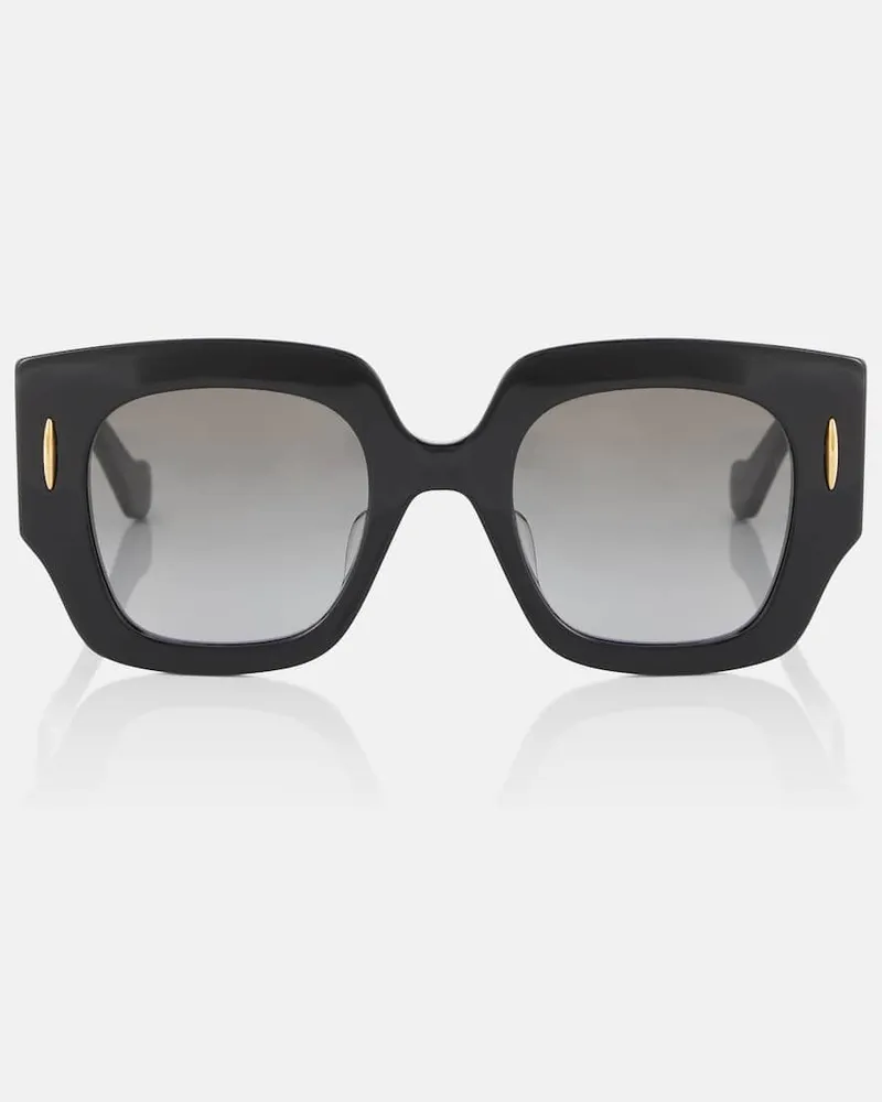 Loewe Eckige Sonnenbrille Anagram Schwarz