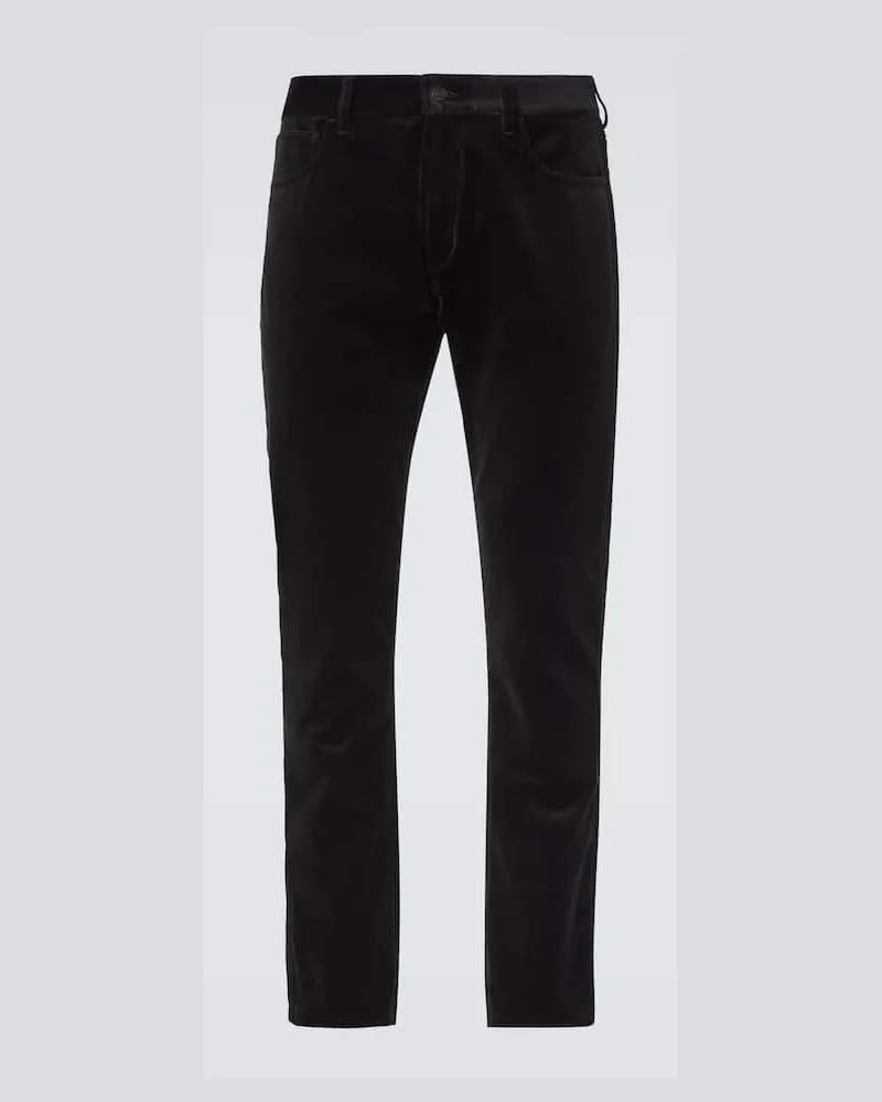 Ralph Lauren Mid-Rise Slim Jeans Schwarz