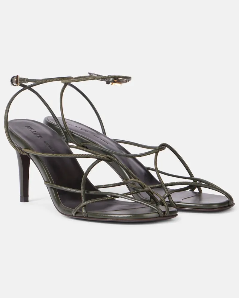 KHAITE Sandalen Loulou 75 aus Leder Grün