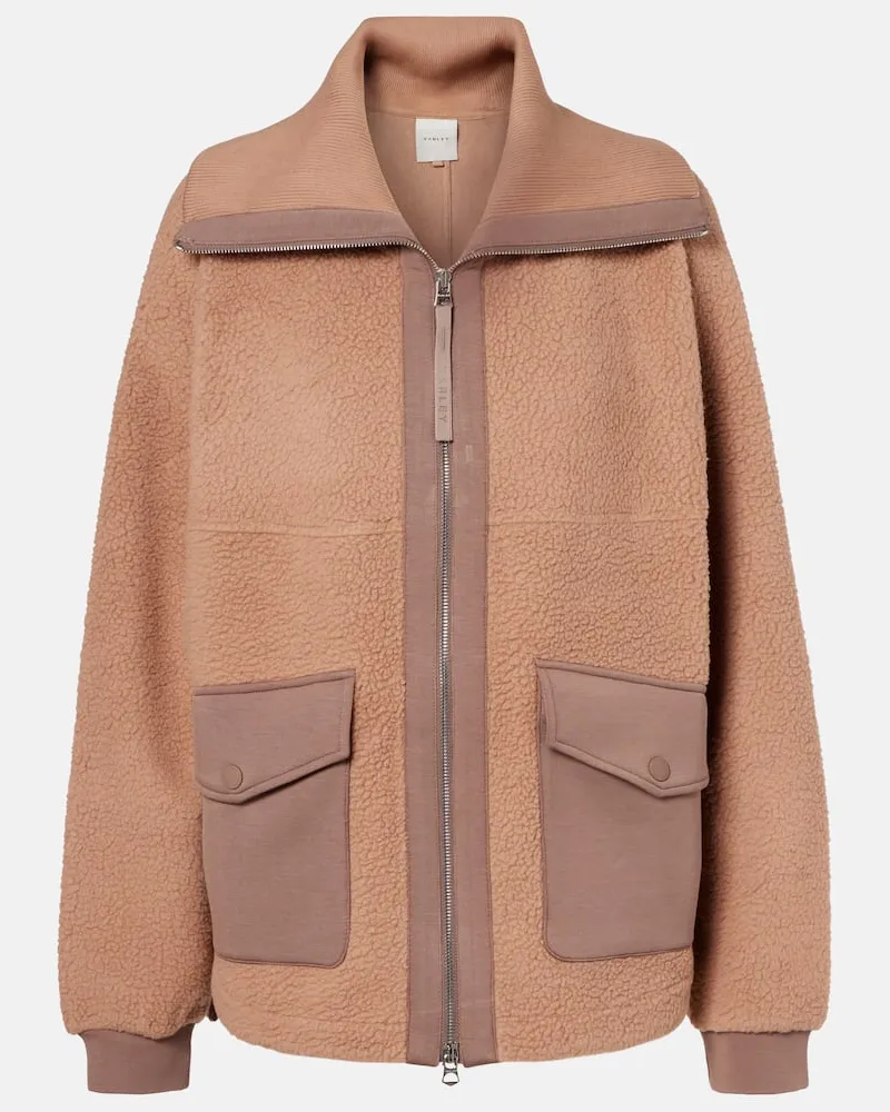 Varley Jacke Eleanor aus Fleece Braun