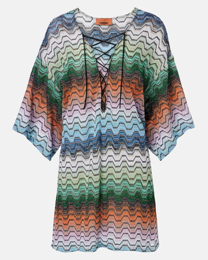 Missoni Kaftan aus Häkelstrick Multicolor