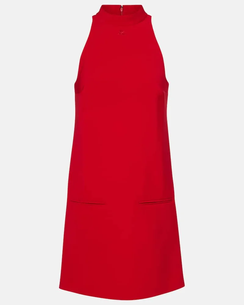 Courrèges Courrèges Minikleid Heritage aus Crêpe Rot