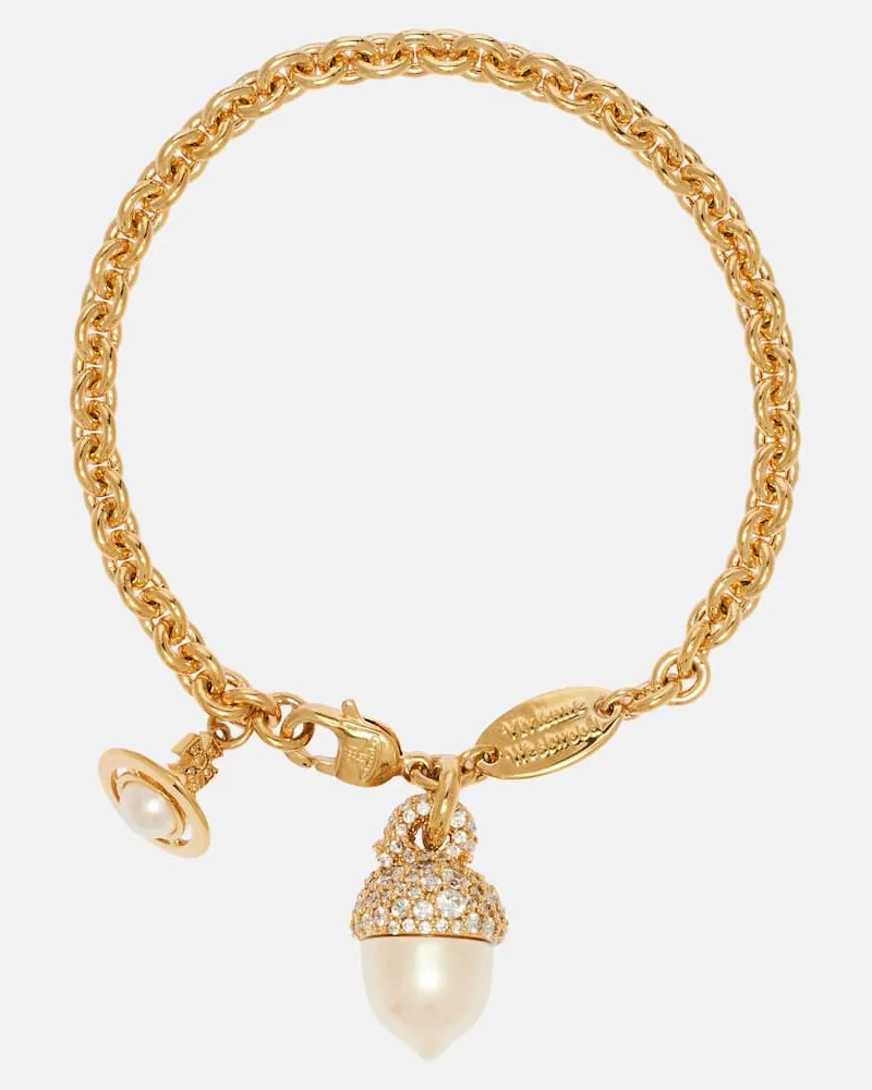 Vivienne Westwood Armband Lucille mit Kristallen Gold